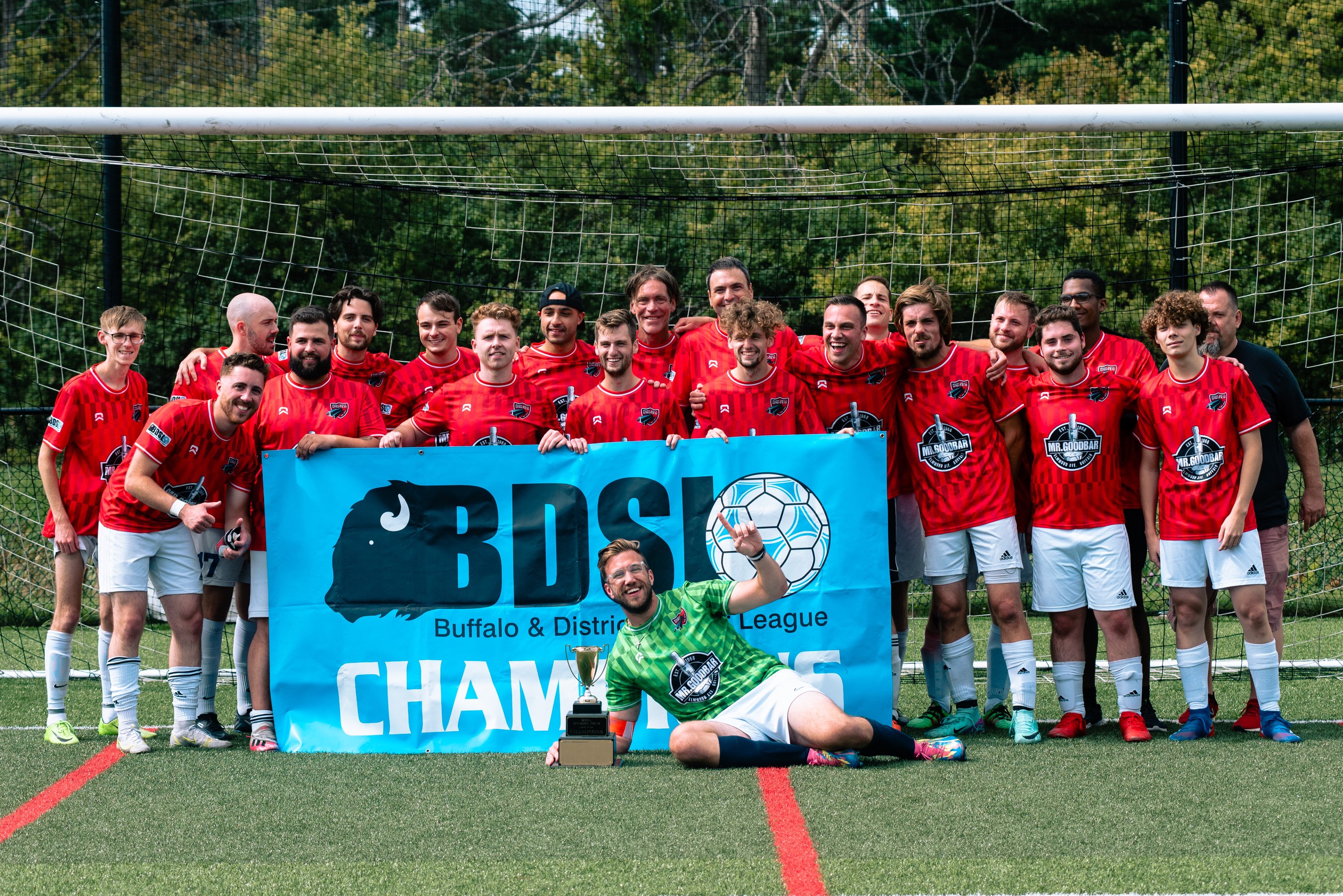 Rust Belt United with BDSL championship banner